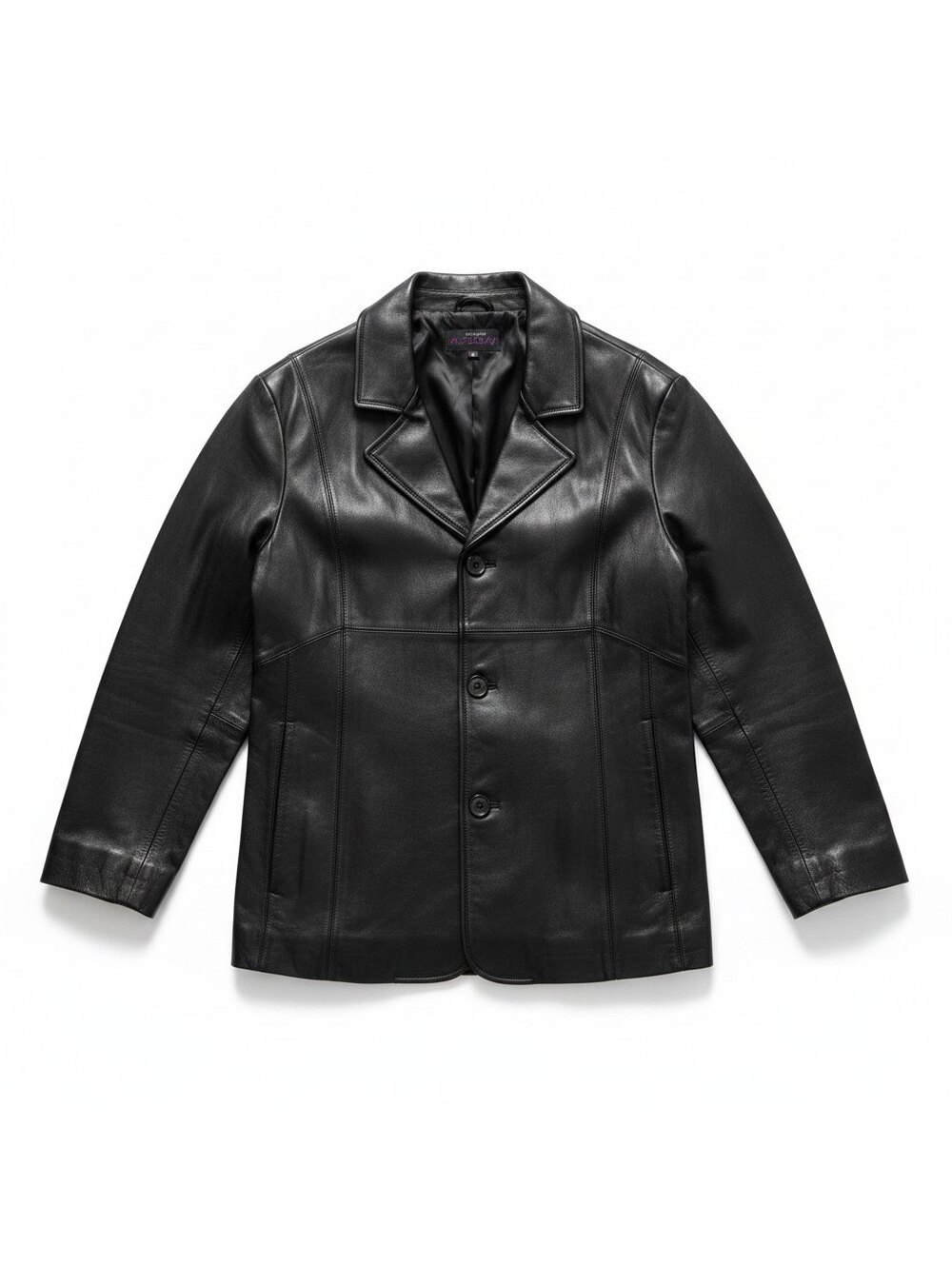 Wilsons Leather M Julian Women's 3X Black‎ Genuine Leather Blazer Plus Size